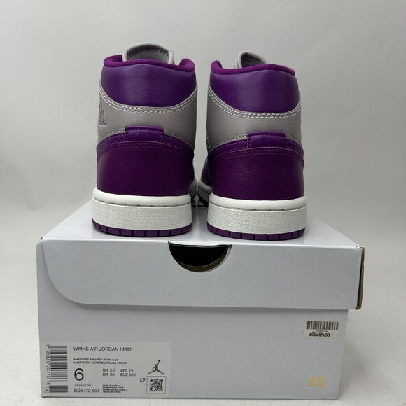 Nike Shoes Air Jordan 1 Retro Mid WMNS “Magenta” 2023 - Picture 4 of 5